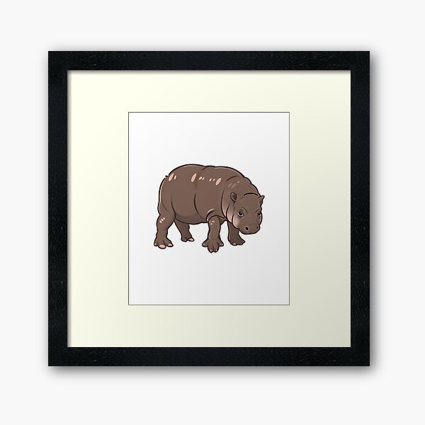 Item preview, Angry Hippo Cub Baby Hippo Moo Deng designed and sold by savecloth.