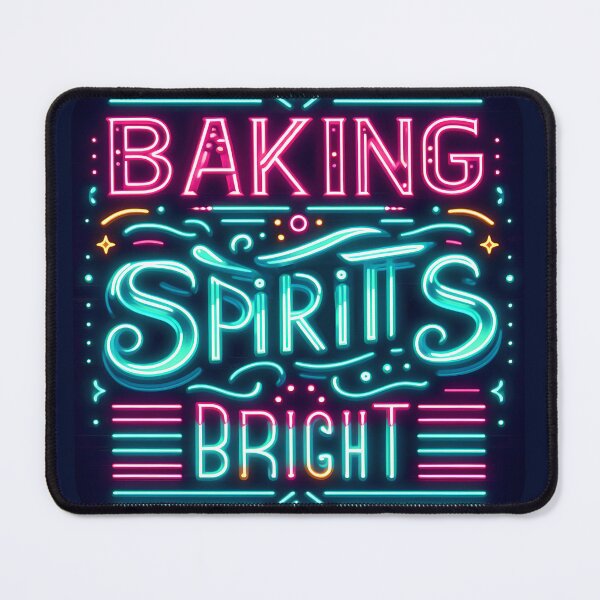 Item preview, Baking Spirits Bright, typography designed and sold by maxmaj.