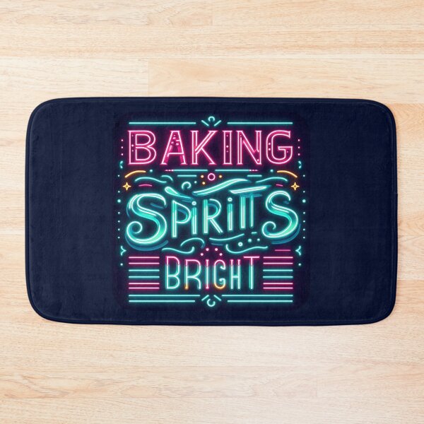 Item preview, Baking Spirits Bright, typography designed and sold by maxmaj.
