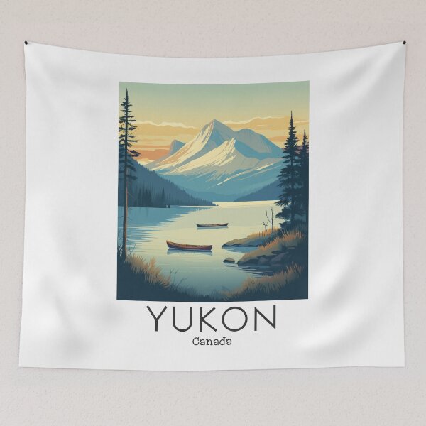 Item preview, A Vintage Travel Illustration of Yukon - Canada  designed and sold by GoodOldVintage.