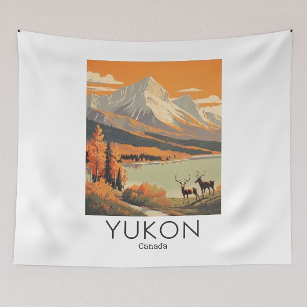 Item preview, A Vintage Travel Illustration of Yukon - Canada  designed and sold by GoodOldVintage.