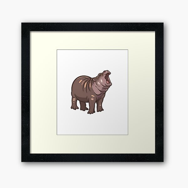 Item preview, Moo Deng the Roaring Hippo designed and sold by savecloth.