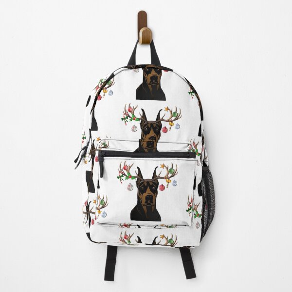 Artikelvorschau, Dobermann mit Rentiergeweih entworfen und verkauft von m2inspiration.