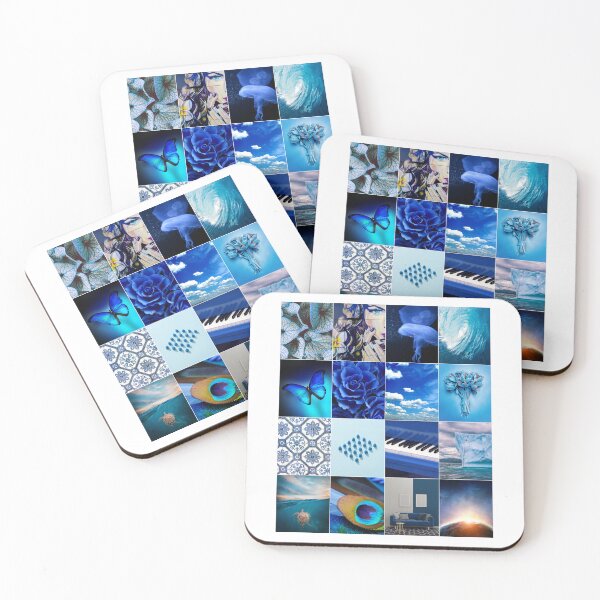 Item preview, Blue Lovers Photo Collage designed and sold by ColorfulPrints.