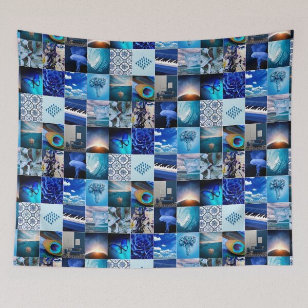 Item preview, Blue Lovers Photo Collage designed and sold by ColorfulPrints.