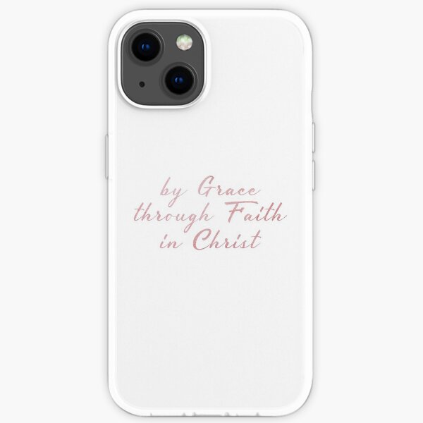 Durch Gnade durch Glauben in Christus-Aquarell iPhone Flexible Hülle
