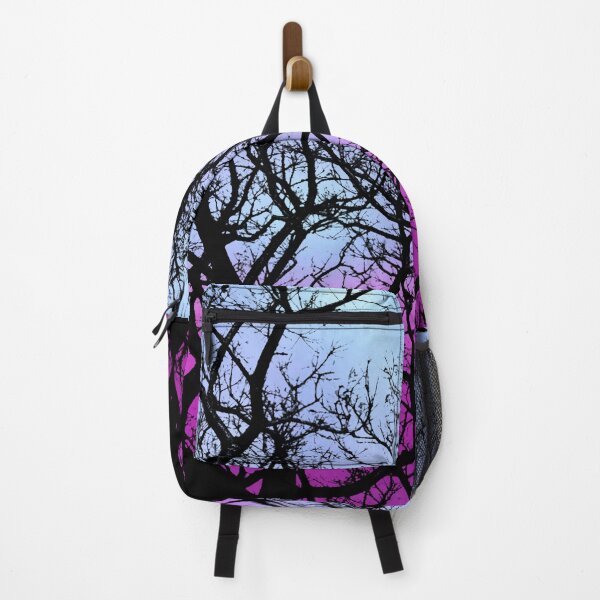 Item preview, Haunting Winter Trees Silhouette at Magenta Sunset with Birds designed and sold by Fredster1966.