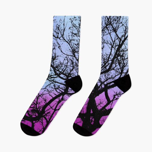 Item preview, Haunting Winter Trees Silhouette at Magenta Sunset with Birds designed and sold by Fredster1966.