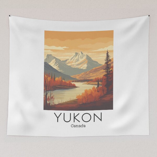 Item preview, A Vintage Travel Illustration of Yukon - Canada  designed and sold by GoodOldVintage.