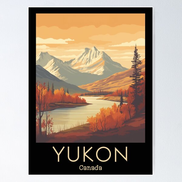 Item preview, A Vintage Travel Illustration of Yukon - Canada  designed and sold by GoodOldVintage.
