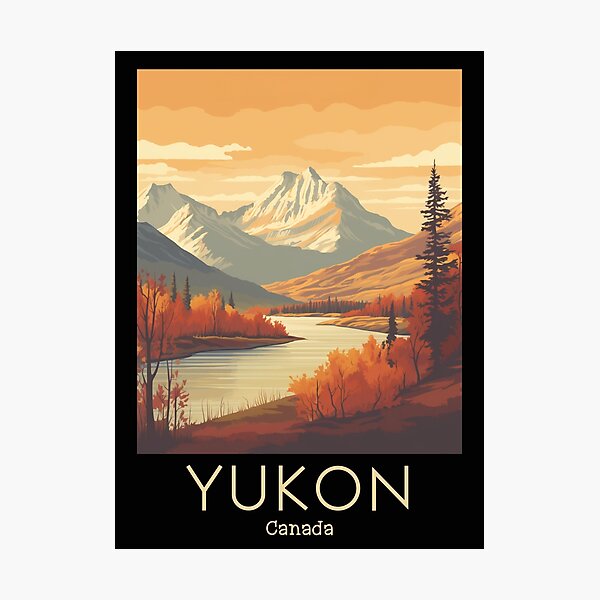 Item preview, A Vintage Travel Illustration of Yukon - Canada  designed and sold by GoodOldVintage.
