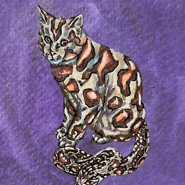 Artwork thumbnail, Python Cat by RaLiz