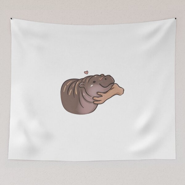 Item preview, Moo deng Baby Hippo Love designed and sold by savecloth.