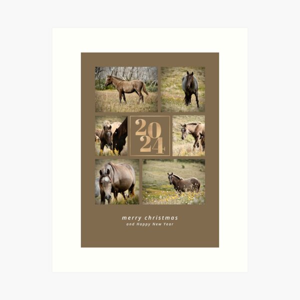 Item preview, 2024 Brumby Christmas Greeting Card designed and sold by DiamondR.