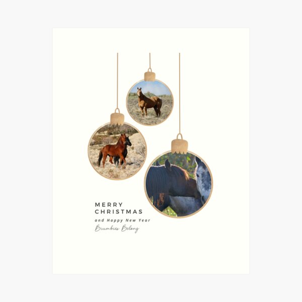Item preview, Brumbies Belong Christmas Card for any year designed and sold by DiamondR.