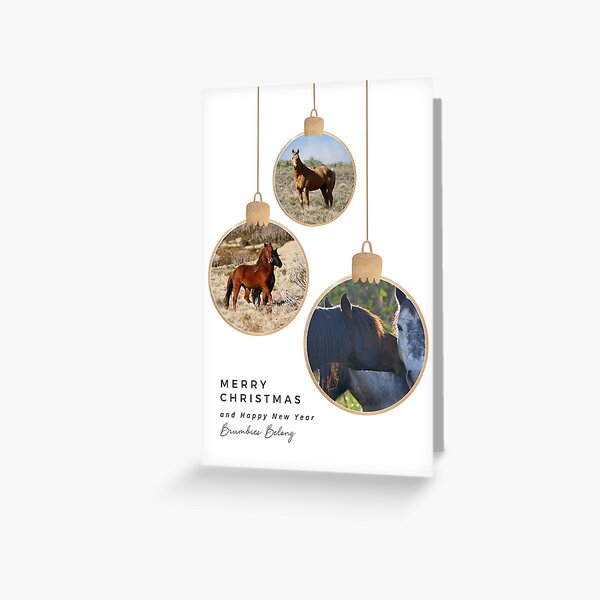 Item preview, Brumbies Belong Christmas Card for any year designed and sold by DiamondR.