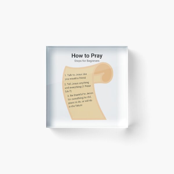 Item preview, How to Pray: For Beginners designed and sold by S4G Tees.