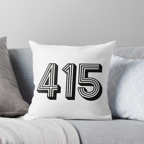 Item preview, 415 Area Code - Four One Five - Retro NorCal San Francisco Phone Number - Vintage Bay Area California - Black And White SF Area Code Number 415 designed and sold by TheIconShop.