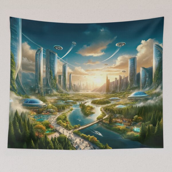 Item preview, Utopian Dreamscape designed and sold by CharlesScottArt.