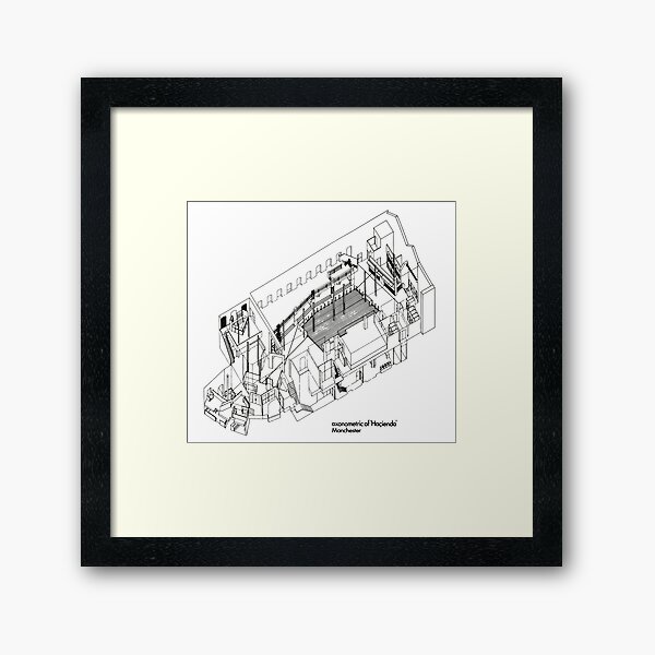 Item preview, Axonometric of Hacienda in White designed and sold by TrainWreckTees.