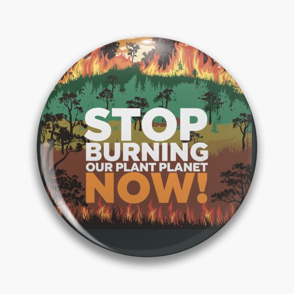 Item preview, "Stop Burning Our Planet" Protest – Amazon Rainforest Illustration designed and sold by paulo silveira.