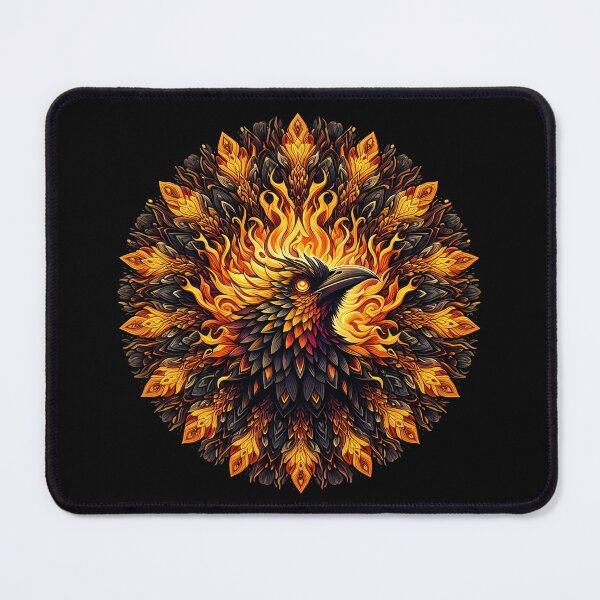 Item preview, Flaming Phoenix Circular Graphic designed and sold by Nostalgia Busters.