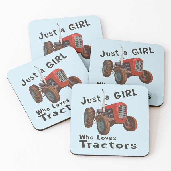 Item preview, Just a girl who loves tractors designed and sold by SEADOGPRINTS.