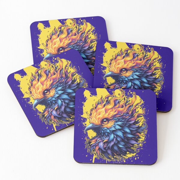Item preview, Fiery Phoenix Bird Art designed and sold by Nostalgia Busters.