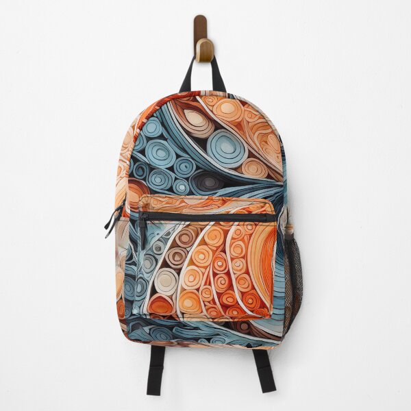Item preview, Abstract swirls circles and geometric shapes earth tones designed and sold by Mandeville Photography.