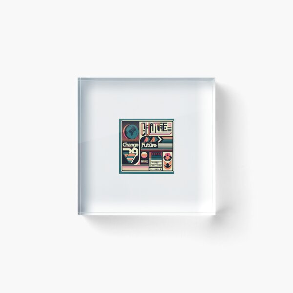 Item preview, **"Future Retro: A T-Shirt Design Fusing Nostalgia, Typography, Geometry, and Social Awareness"** designed and sold by majidi1.