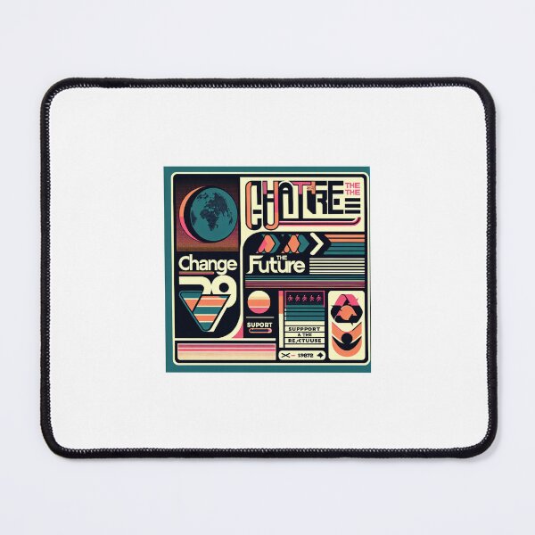Item preview, **"Future Retro: A T-Shirt Design Fusing Nostalgia, Typography, Geometry, and Social Awareness"** designed and sold by majidi1.