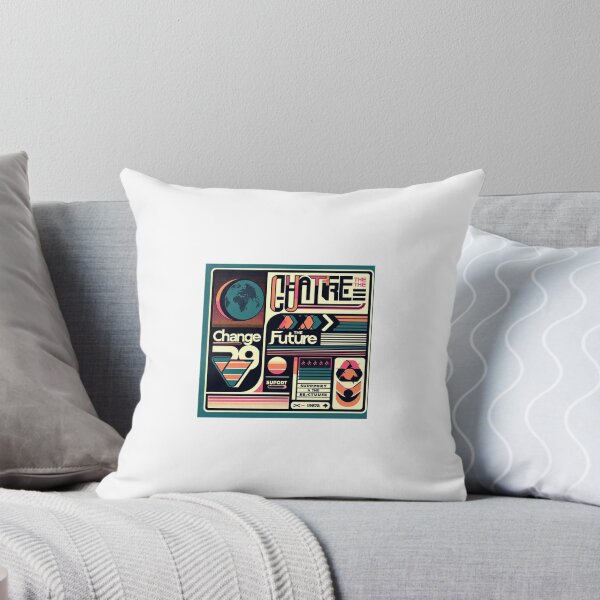 Item preview, **"Future Retro: A T-Shirt Design Fusing Nostalgia, Typography, Geometry, and Social Awareness"** designed and sold by majidi1.