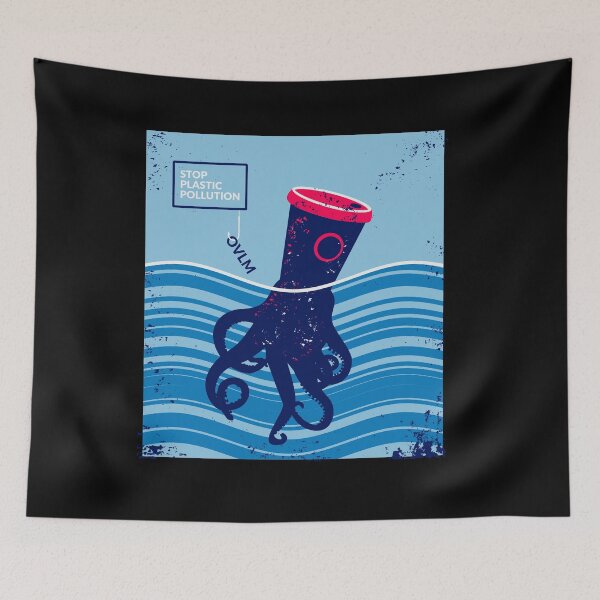 Item preview, STOP PLASTIC POLLUTION designed and sold by OVelhoLobodoMar.