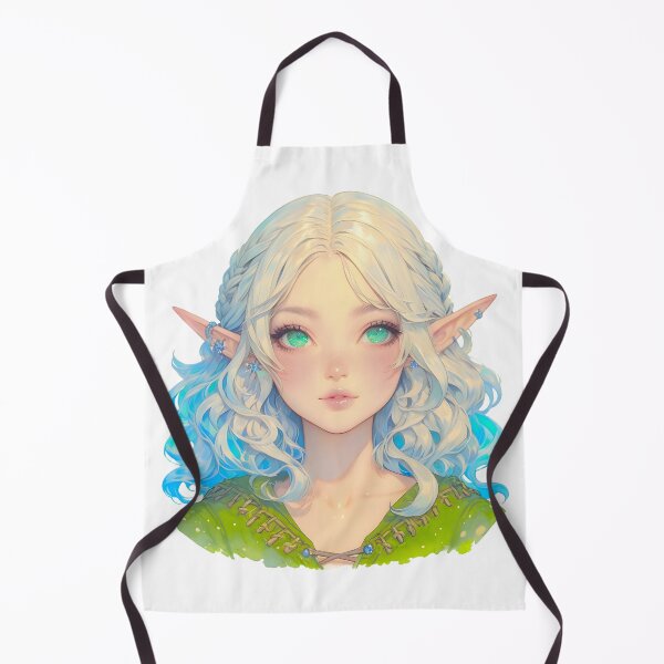 Item preview, Magical Elf Sticker - Fantasy Art with Green Eyes designed and sold by Pocket Money Stickers.