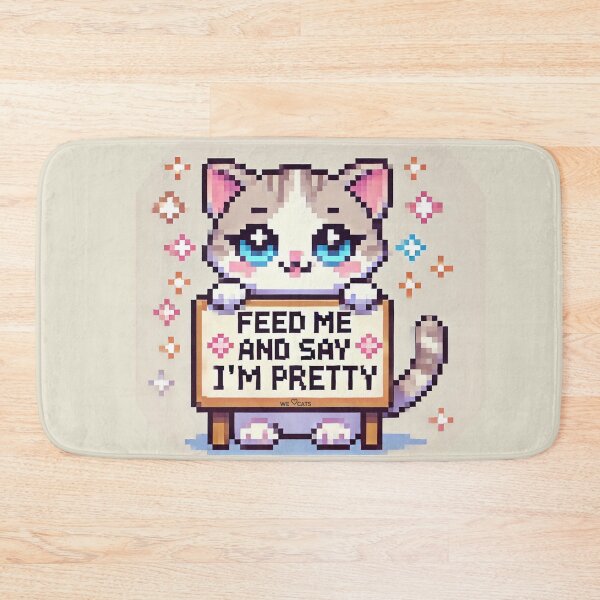 Item preview, Super Cute Kitty Pixel Art  designed and sold by WeLoveCatss.