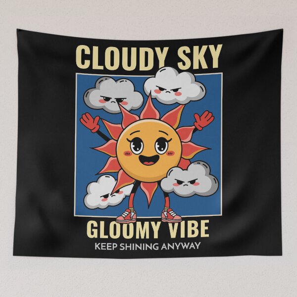 Item preview, Cloud Sky, Gloomy Vibe, Keep Shining Anyway designed and sold by ZoneTeebyMe.