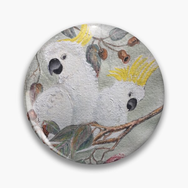 Item preview, Sulphur Crested Cockatoos designed and sold by HelenSpicerArt.