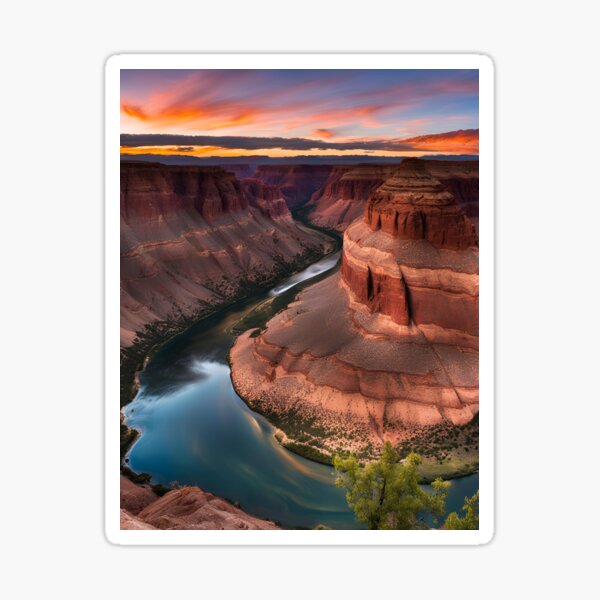 Item preview, River bend in the Canyon.  designed and sold by NicMacTees.