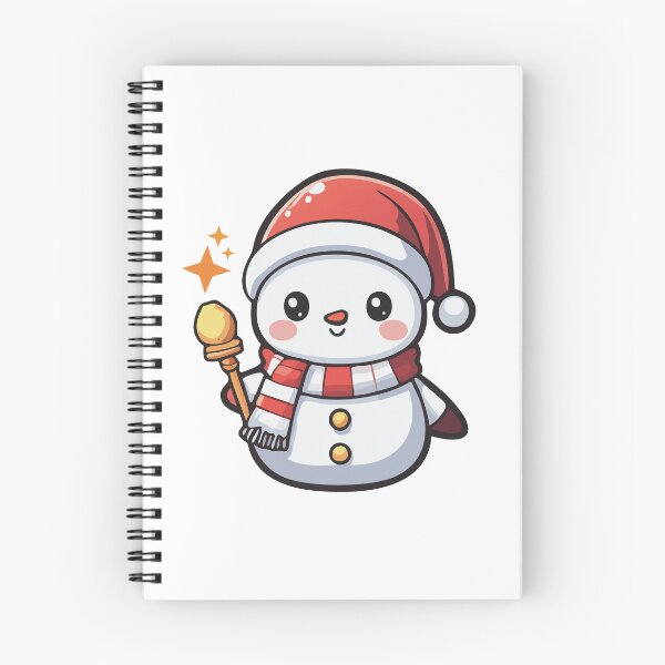 Aperçu de l'œuvre Bonhomme de neige de Noël tenant un bâton doré créée et vendue par I3ackSmall.