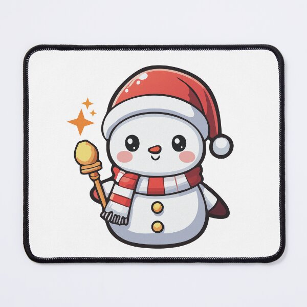 Item preview, Christmas Snowman Holding a Golden Staff designed and sold by I3ackSmall.