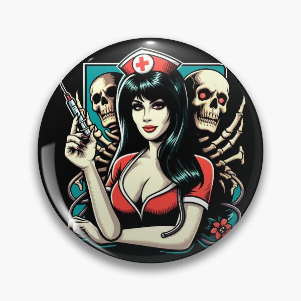 Item preview, Retro Horror Nurse designed and sold by PulpVintage.
