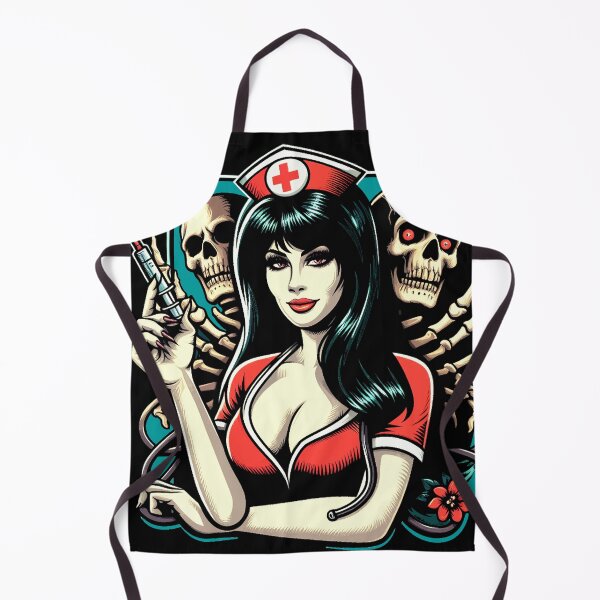 Item preview, Retro Horror Nurse designed and sold by PulpVintage.