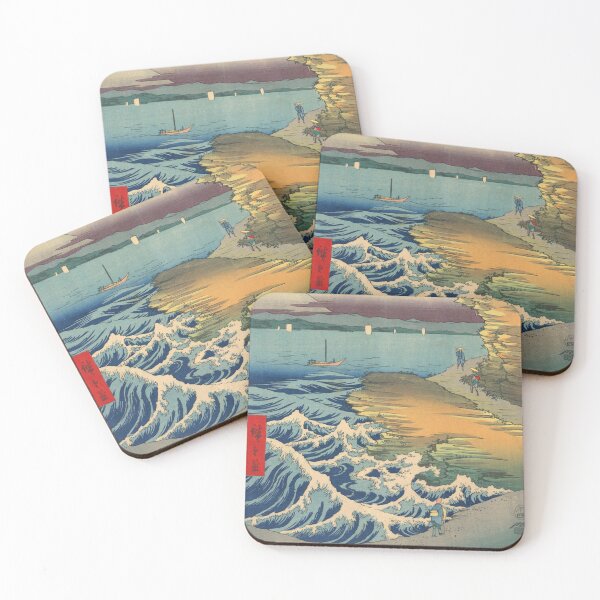 Item preview, Coastline at Hota in Boshu, 1858, Ando Hiroshige designed and sold by 2ndBloom.