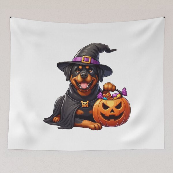 Item preview, Rottweiler Dog Halloween designed and sold by doodIllustrate.