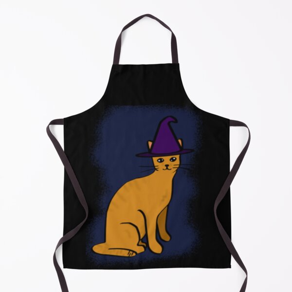Item preview, Orange Witchy Cat - Dark Night Background designed and sold by sketcheddesigns.