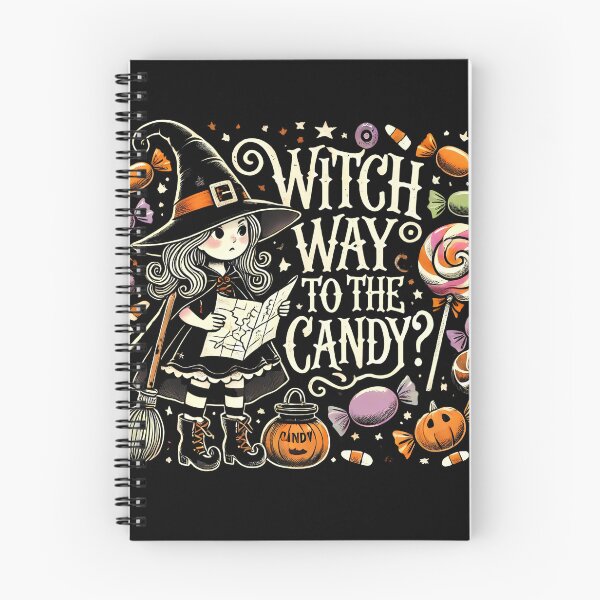Item preview, Playful Witch Candy Hunt - Whimsical Halloween Art designed and sold by TKDigitalDesign.