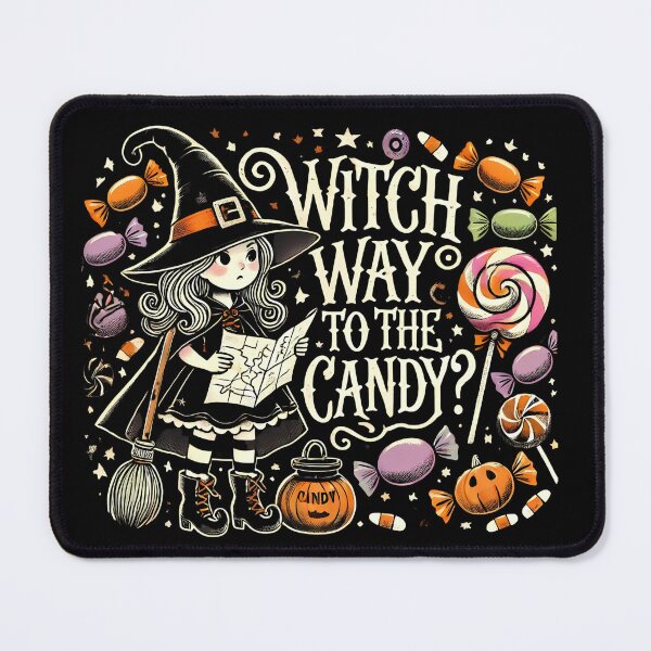 Item preview, Playful Witch Candy Hunt - Whimsical Halloween Art designed and sold by TKDigitalDesign.