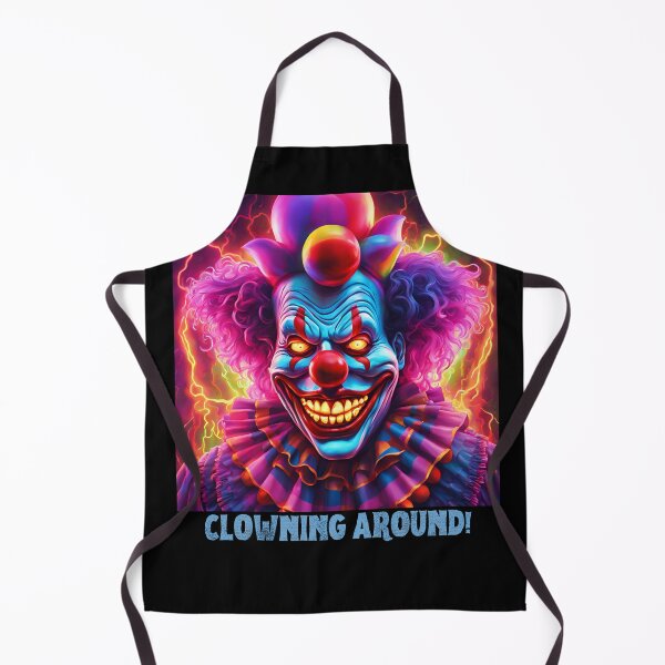 Item preview, Scary retro clown designed and sold by NicMacTees.