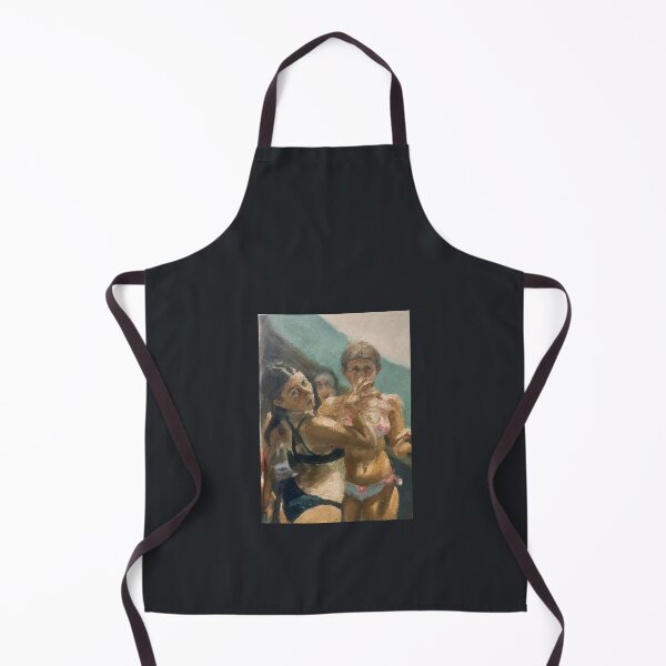 Item preview, Oil painting of two teenage girls in bikinis designed and sold by maliafecteau.