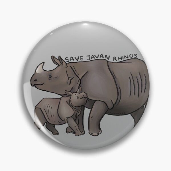 Item preview, Save Javan Rhinos designed and sold by PinkRhino24.
